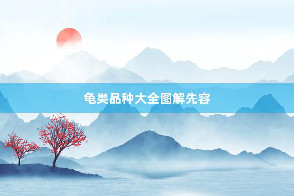 龟类品种大全图解先容